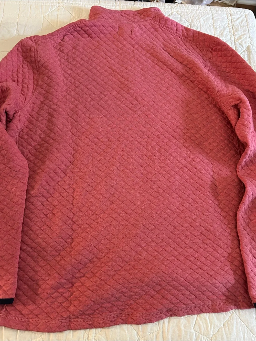 J. Crew Quilted Half-Zip Pullover Sweater - Red